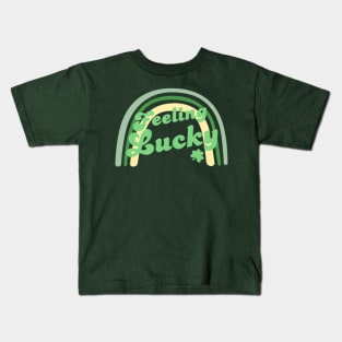 St Patricks Day Feeling Lucky Kids T-Shirt
